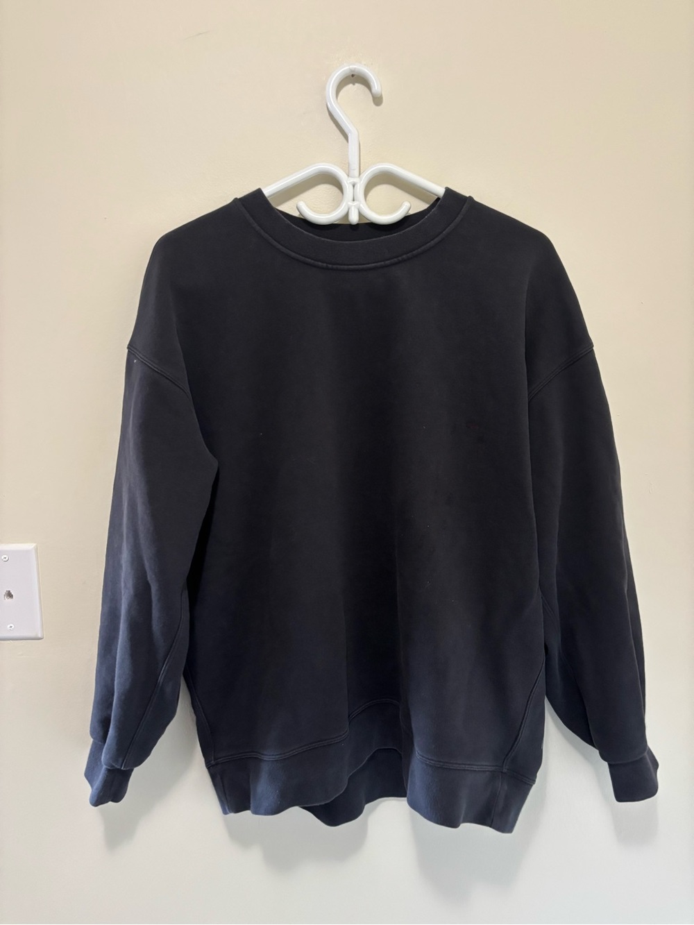 Lululemon Men's City Sweat Crew / At Ease / Soft Jersey Crew Black Medium